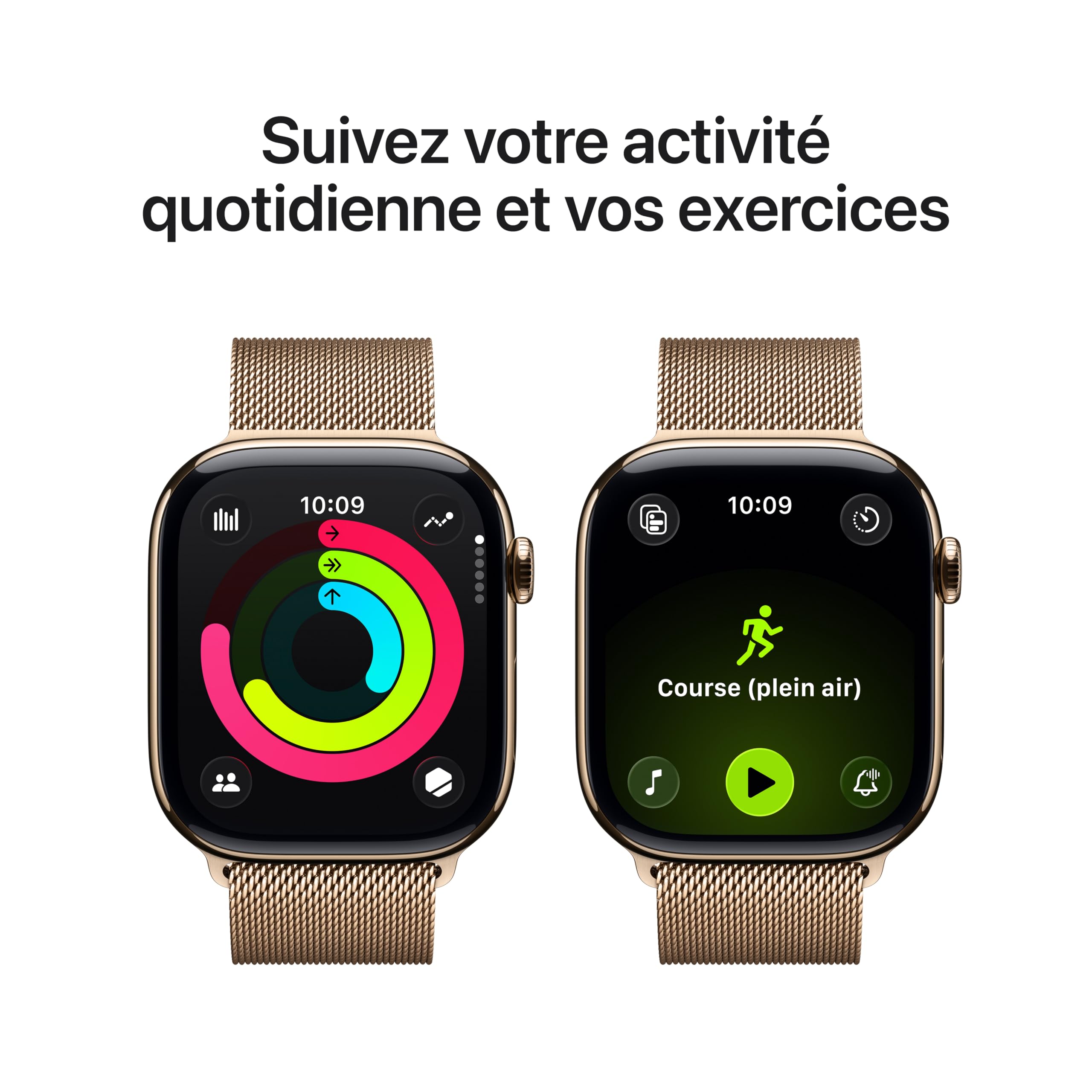 Apple Watch Series 11 GPS + Cellular 46 mm – Boîtier Gris sidéral, Bracelet Sport Noir