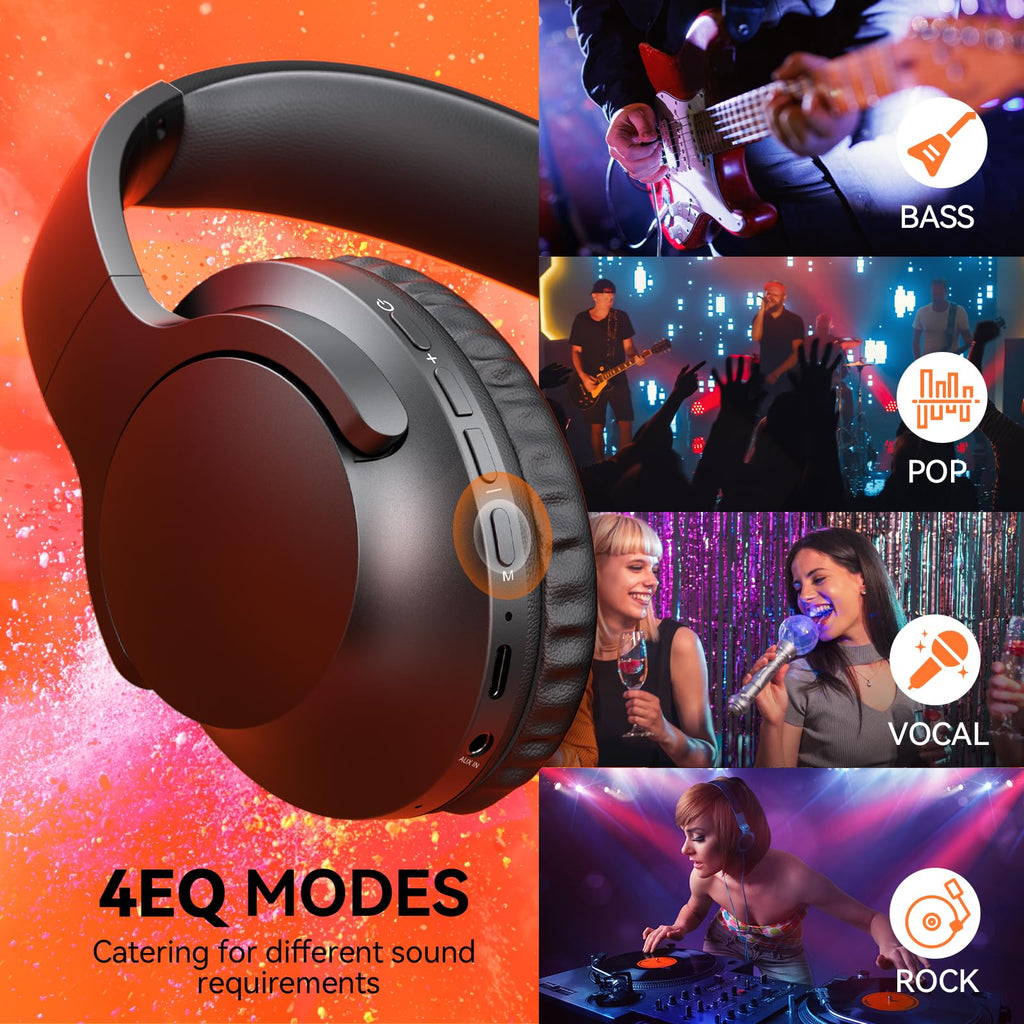 TECKNET Casque Bluetooth 6.0 sans Fil avec Micro ENC Anti-Bruit – 40h Autonomie, Adaptateur USB-A, Double Connexion – PC, Télétravail, Visioconférence