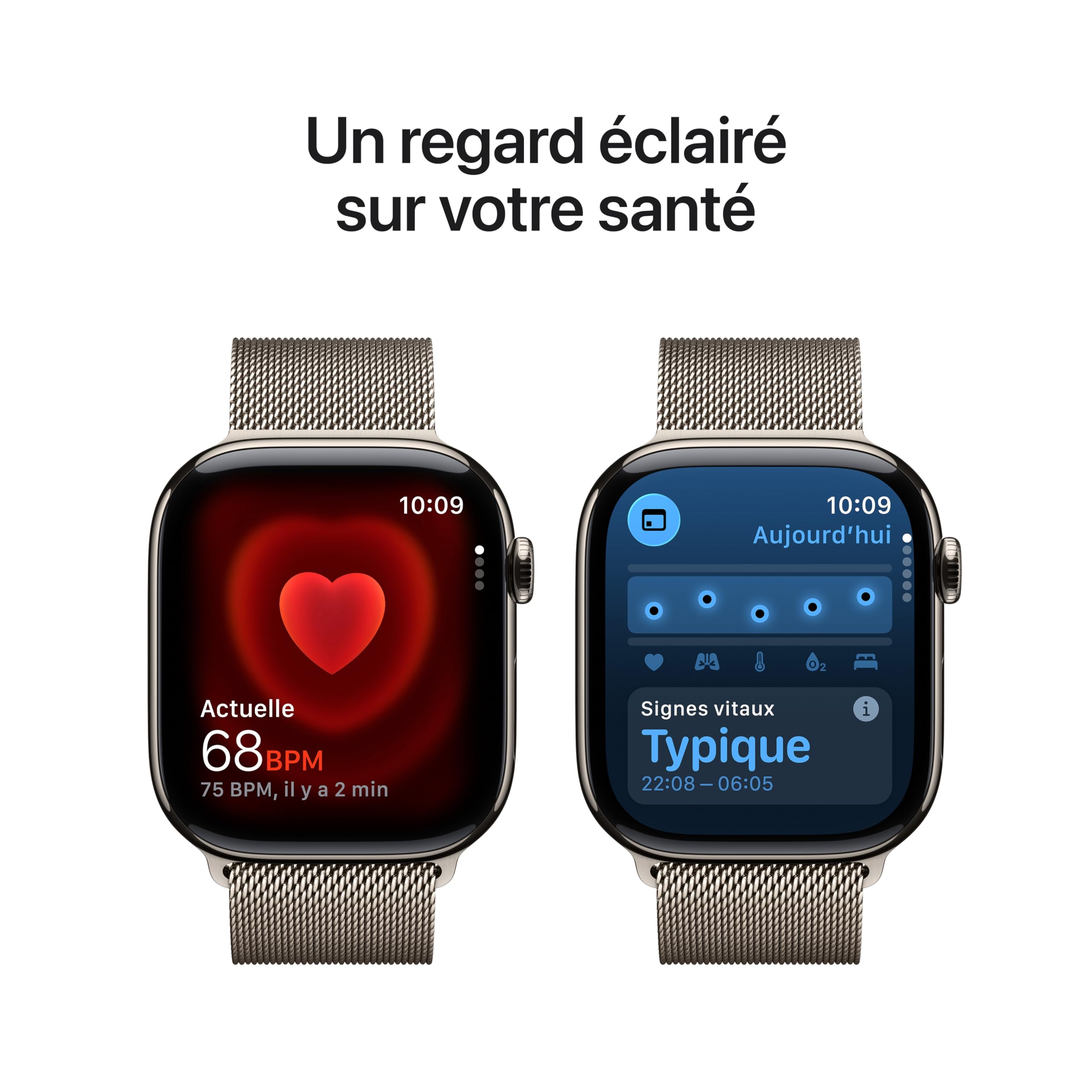 Apple Watch Series 11 GPS + Cellular 46 mm – Boîtier Gris sidéral, Bracelet Sport Noir