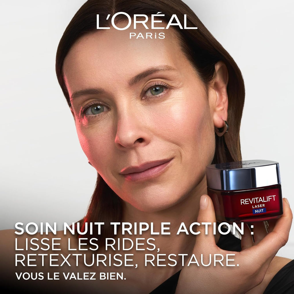 L'Oréal Paris Revitalift Laser X3 - Crème de Jour Anti-Âge FPS 25 - Acide Hyaluronique, Pro-Rétinol & Vitamine C - 50ml