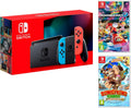 Nintendo Switch Rouge/Bleu Néon 32 Go – Pack Mario Kart 8 Deluxe + Donkey Kong Tropical Freeze