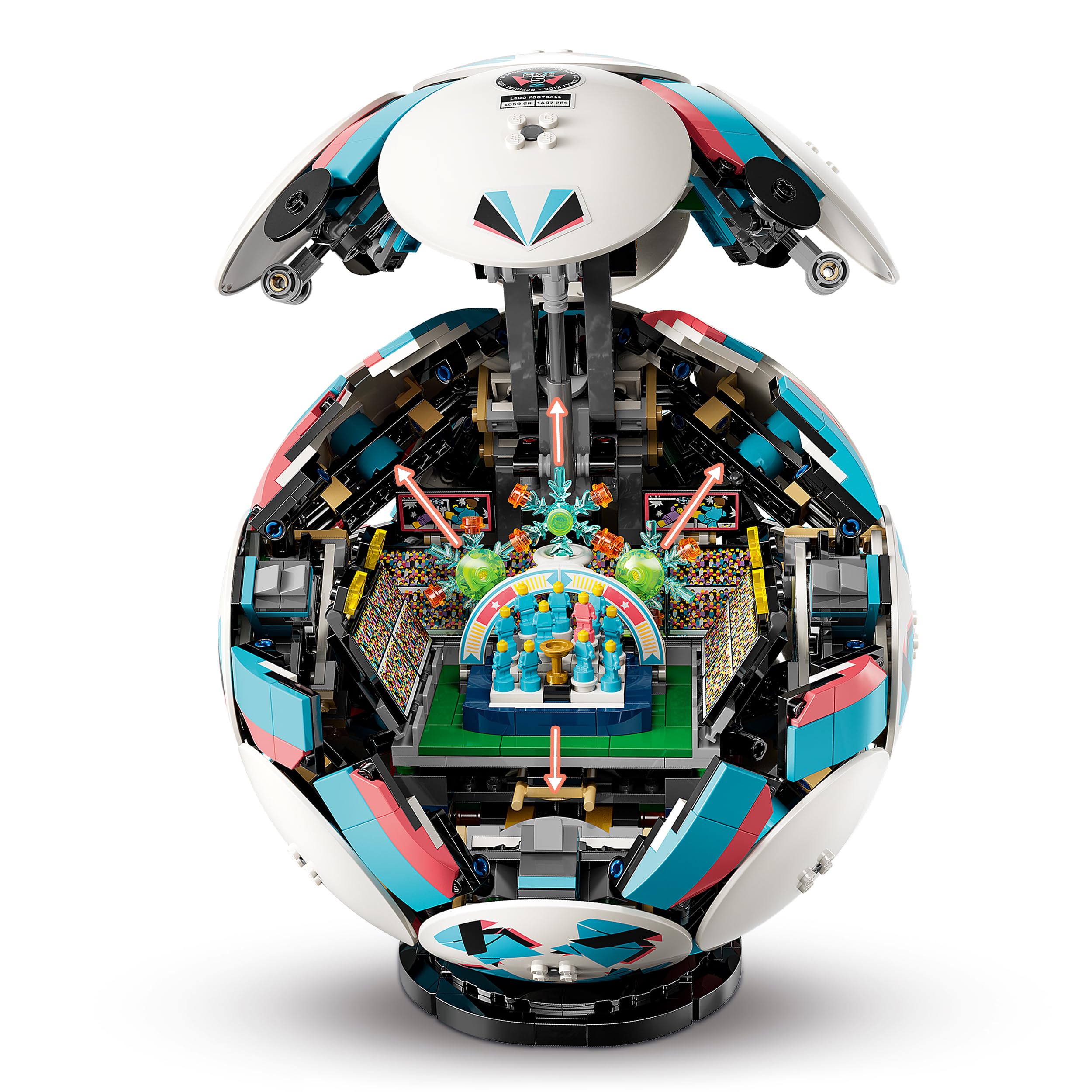 LEGO Editions Trophée Officiel de la Coupe du Monde de la FIFA - Jouet 3D - Maquette DIY avec Minifigurine Collector - Idée Cadeau Football pour la Fête des Pères ou pour Adulte Fan de Sport 43020