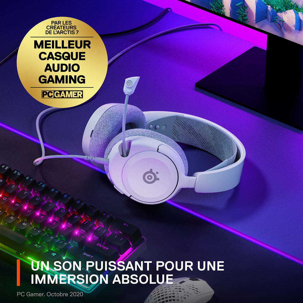 SteelSeries Arctis Nova 1 – Casque Gaming Multi-Plateforme | Son Spatial 360° | Micro Antibruit