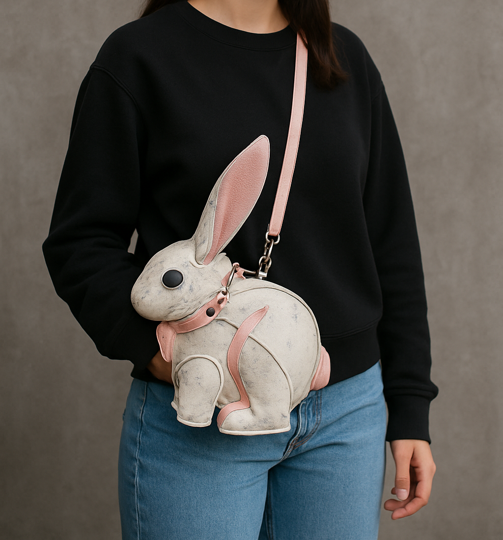 Sac à Bandoulière Lapin Femme - Original à la Mode - Idée Cadeau