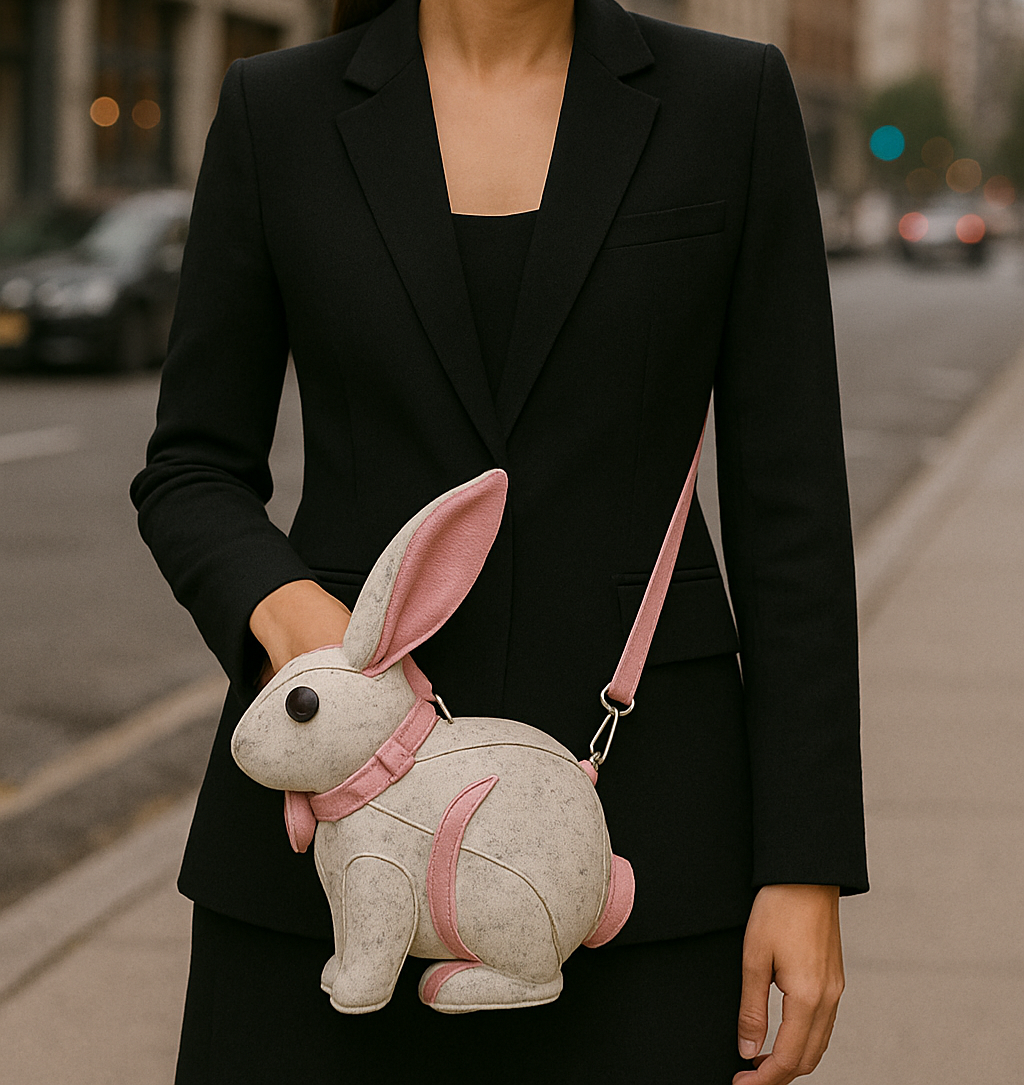 Sac à Bandoulière Lapin Femme - Original à la Mode - Idée Cadeau