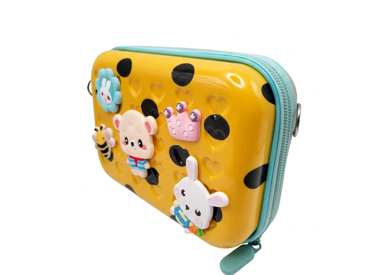 Trousse Enfant Rigide 3D – Grande Capacité – Fermeture Éclair – École Fille & Garçon