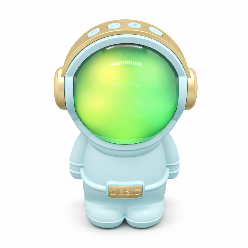 Enceinte Bluetooth Astronaute LED – Mini Haut-Parleur Sans Fil Portable – Effets Lumineux RGB – Cadeau Original – Modèle X-808