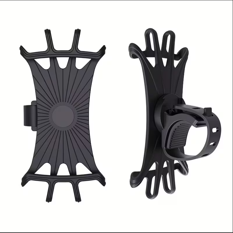 ByKing Support de téléphone pour vélo rotatif à 360 ° pour smartphones jusqu'à 16,7 cm Support de téléphone pour vélo moto scooter chariot Silicone anti-vibration