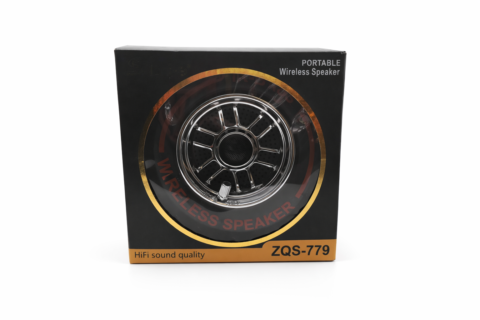 Enceinte Bluetooth Sans Fil IX-BASS ZQS-779 en Forme de Pneu – Basses Puissantes, Bluetooth 5.0, Longue Autonomie, Haut-Parleur Portable pour Maison, Voiture, Extérieur