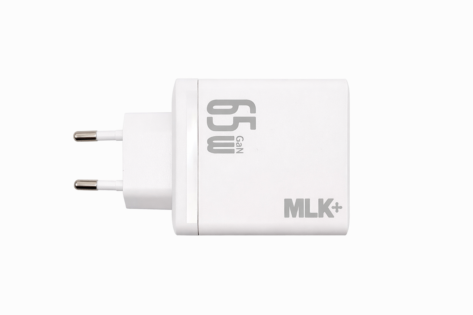 MLK+ Chargeur Rapide USB-C 65W GaN – 3 Ports – PD & QC 3.0 – Chargeur Universel pour Ordinateur Portable, Smartphone, Tablette