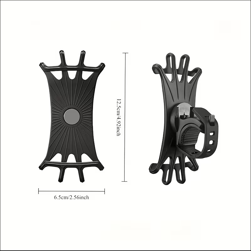 ByKing Support de téléphone pour vélo rotatif à 360 ° pour smartphones jusqu'à 16,7 cm Support de téléphone pour vélo moto scooter chariot Silicone anti-vibration