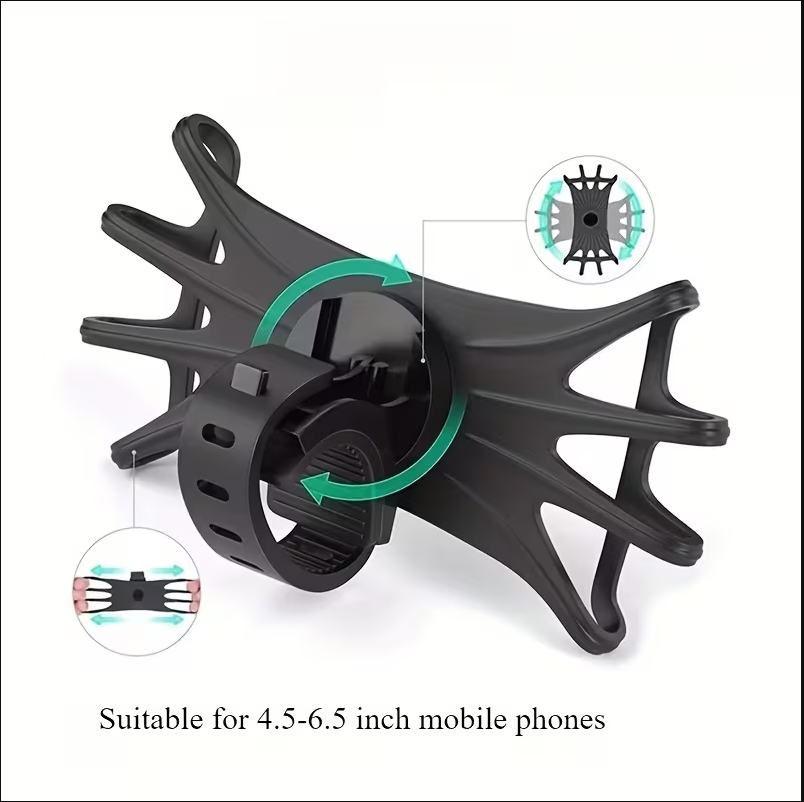Support Smartphone Vélo Universel – Rotation 360° & Fixation Ultra Sécurisée