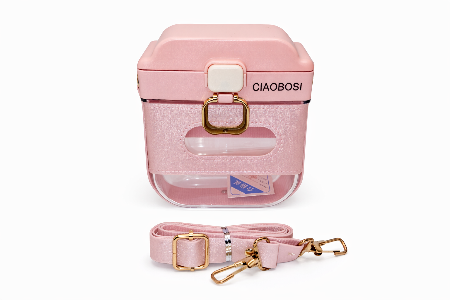 Gourde Portable avec Bandoulière Réglable – Paille Anti-Fuite – Design Tendance