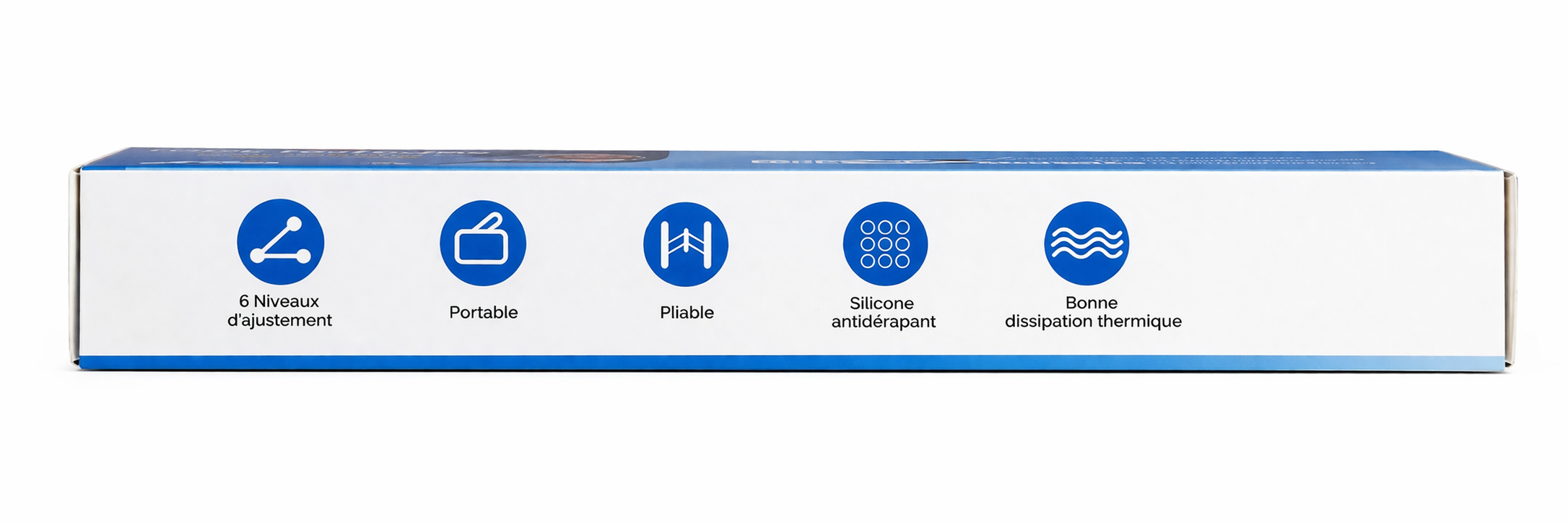 Support Ordinateur Portable Pliable et Réglable – Support PC Portable et Tablette avec 6 Niveaux d’Ajustement, Silicone Antidérapant, Support Ventilé Ergonomique pour Bureau, Télétravail et Voyage