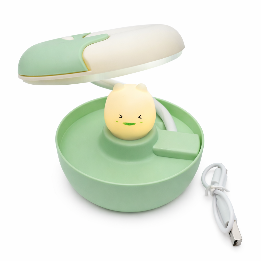 Lampe de Bureau LED Enfant Rechargeable USB – Veilleuse Design  Kawaii  – Lumière Douce, Flexible et Portable – Idéale pour Chambre, Bureau, Cadeau