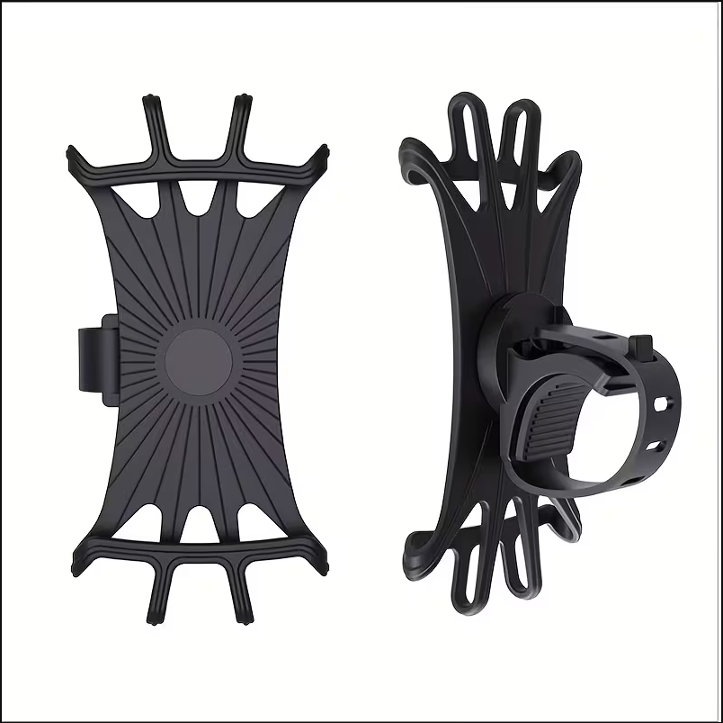 ByKing Support de téléphone pour vélo rotatif à 360 ° pour smartphones jusqu'à 16,7 cm Support de téléphone pour vélo moto scooter chariot Silicone anti-vibration