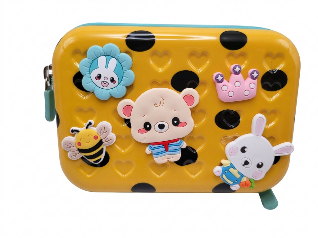 Trousse Enfant Rigide 3D – Grande Capacité – Fermeture Éclair – École Fille & Garçon